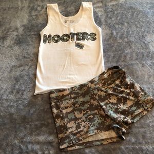Hooters Camo military uniform